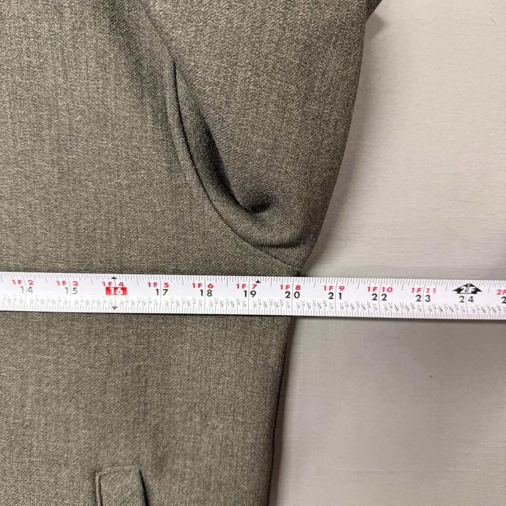 The North Face Full Zip Hoodie Grey Heather‎ Fleece Lined Jacket Small Mens